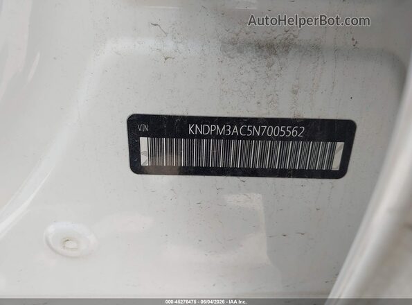 KNDPM3AC5N7005562 2022 KIA SPORTAGE Белый Вид подкапотного пространства
