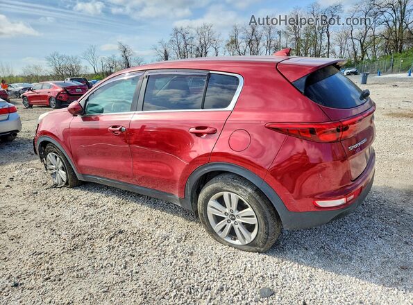 KNDPM3AC6J7344843 2018 KIA SPORTAGE Red Tył lewy