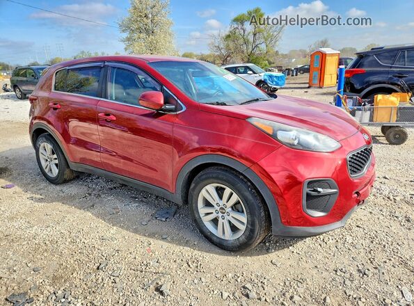 KNDPM3AC6J7344843 2018 KIA SPORTAGE Red Przód prawy