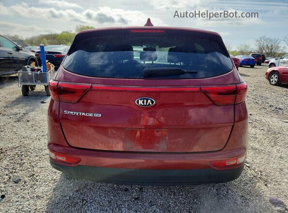KNDPM3AC6J7344843 2018 KIA SPORTAGE Red Widok z tyłu