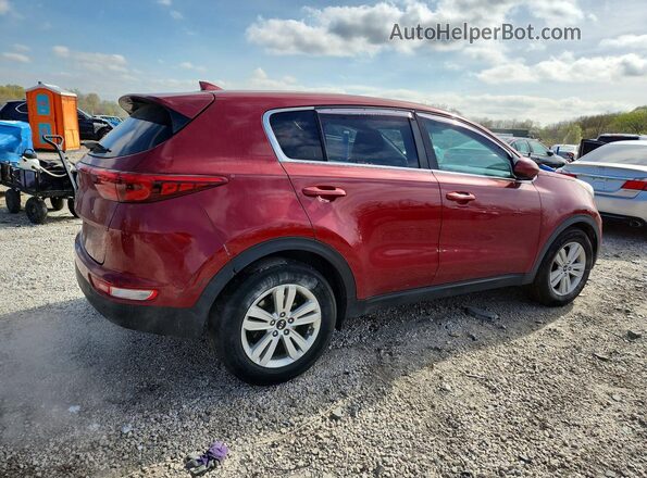 KNDPM3AC6J7344843 2018 KIA SPORTAGE Red Tył prawy