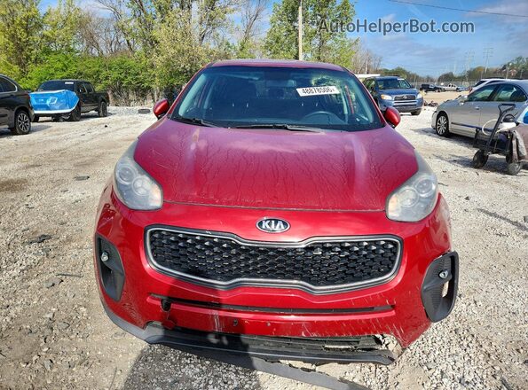 KNDPM3AC6J7344843 2018 KIA SPORTAGE Red Widok z przodu