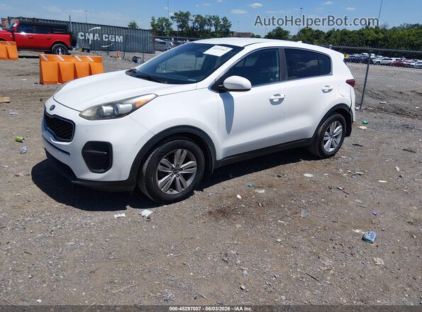 KNDPM3AC6K7543697 2019 KIA SPORTAGE White Առջևի ձախ երեք քառորդ տեսարան