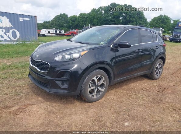 KNDPM3AC6N7997999 2022 KIA SPORTAGE Black Առջևի ձախ երեք քառորդ տեսարան
