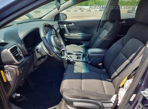 KNDPM3AC7H7177094 2017 KIA SPORTAGE Charcoal წინა სალონის ხედი