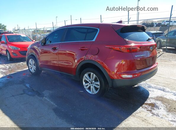 KNDPM3AC7K7526245 2019 KIA SPORTAGE Red Trasero izquierdo