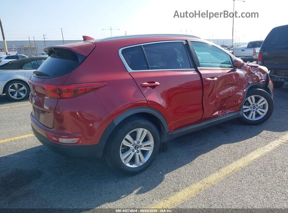 KNDPM3AC8J7433359 2018 KIA SPORTAGE Maroon უკანა მარჯვენა