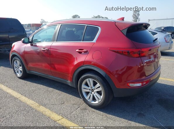 KNDPM3AC8J7433359 2018 KIA SPORTAGE Maroon უკანა მარცხენა