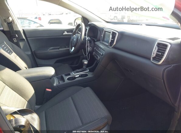 KNDPM3AC8J7433359 2018 KIA SPORTAGE Maroon წინა სალონის ხედი