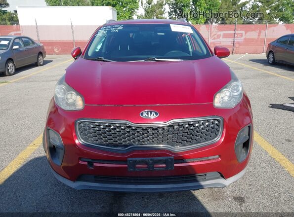 KNDPM3AC8J7433359 2018 KIA SPORTAGE Maroon უკანა სალონის ხედი