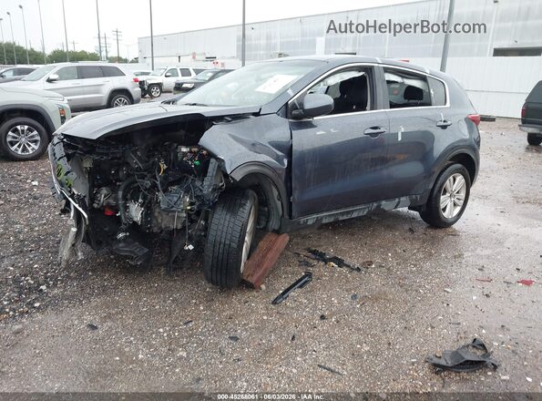 KNDPM3AC8K7571324 2019 KIA SPORTAGE Blue წინა მარცხენა ხედი სამი მეოთხედიდან