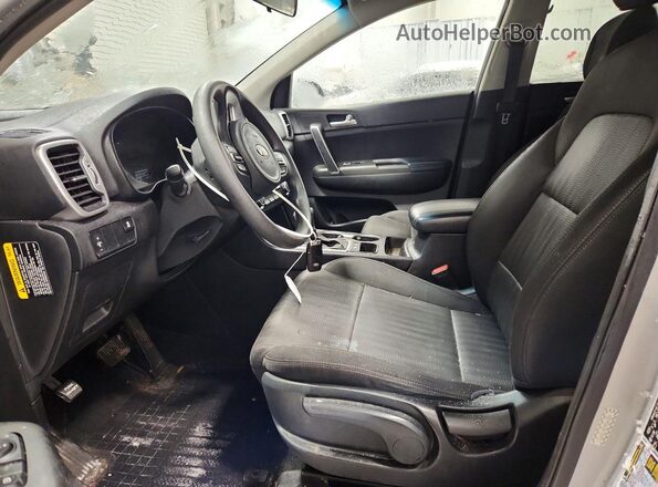 KNDPM3AC8K7599317 2019 KIA SPORTAGE Silver წინა სალონის ხედი