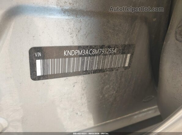 KNDPM3AC8M7932554 2021 KIA SPORTAGE Gray Vista del compartimento del motor