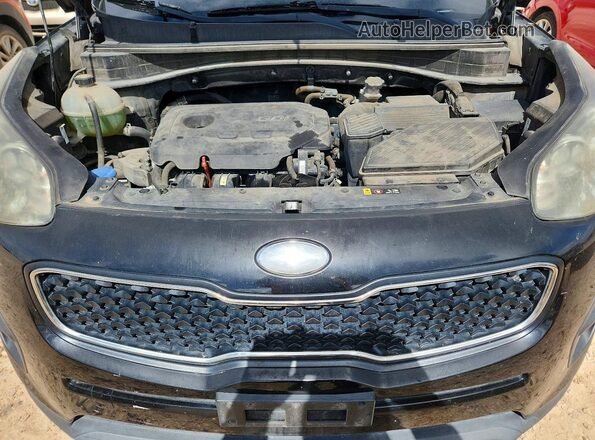 KNDPM3AC9J7488063 2018 KIA SPORTAGE Black Вид підкапотного простору