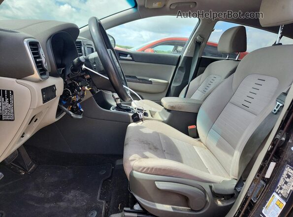 KNDPM3AC9J7488063 2018 KIA SPORTAGE Black Вид салону спереду