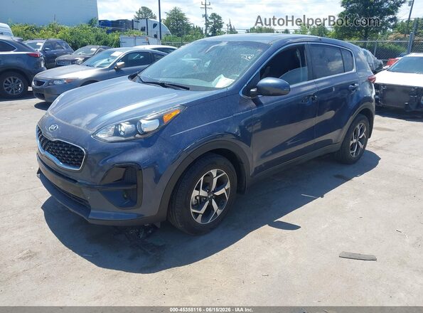 KNDPM3AC9M7872574 2021 KIA SPORTAGE Blue Առջևի ձախ երեք քառորդ տեսարան