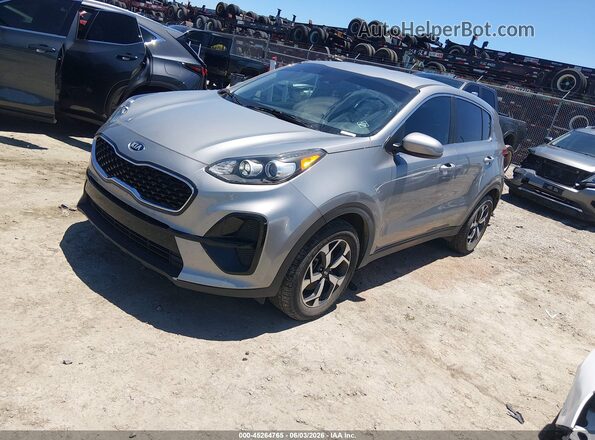 KNDPM3AC9M7942445 2021 KIA SPORTAGE Silver წინა მარცხენა ხედი სამი მეოთხედიდან