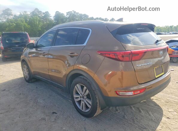 KNDPM3ACXH7156935 2017 KIA SPORTAGE Brown Rear left