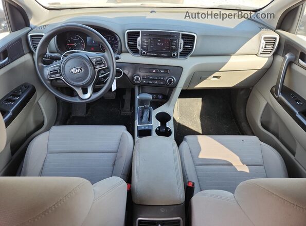 KNDPM3ACXJ7373004 2018 KIA SPORTAGE Gray Առջևի վահանակի տեսք