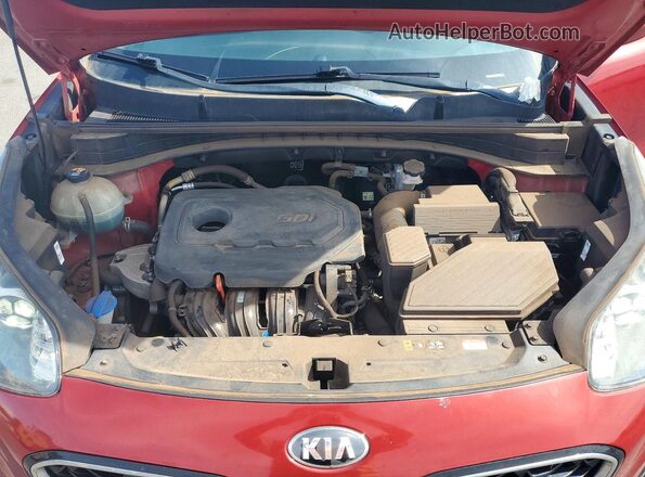 KNDPM3ACXL7696021 2020 KIA SPORTAGE Red ძრავის განყოფილების ხედი