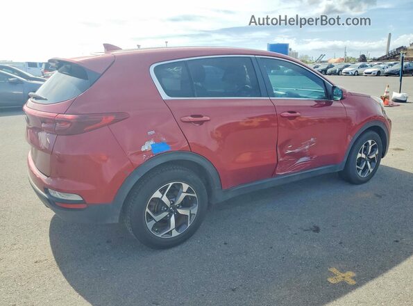 KNDPM3ACXL7696021 2020 KIA SPORTAGE Red უკანა მარჯვენა