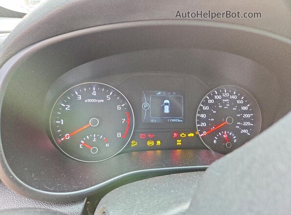KNDPMCAC0H7148391 2017 KIA SPORTAGE Серый Вид щитка приборов