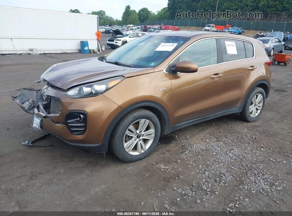 KNDPMCAC0H7164056 2017 KIA SPORTAGE Brown 