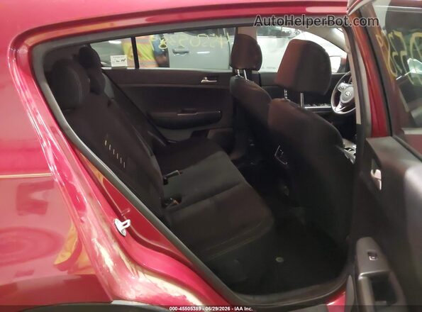 KNDPMCAC0J7427894 2018 KIA SPORTAGE Red VIN კოდის სტიკერის ხედი