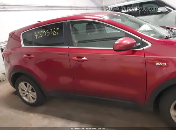 KNDPMCAC0J7427894 2018 KIA SPORTAGE Red უკანა სალონის ხედი
