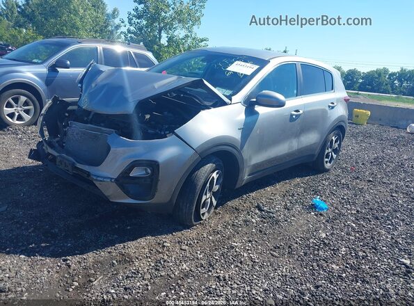 KNDPMCAC0L7811273 2020 KIA SPORTAGE Gray Առջևի ձախ երեք քառորդ տեսարան