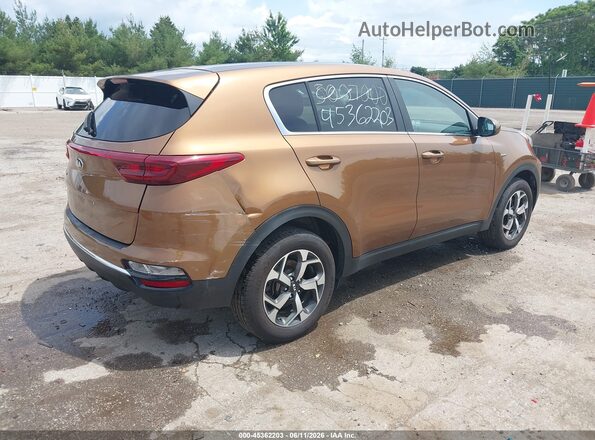 KNDPMCAC0M7886458 2021 KIA SPORTAGE Brown Задня права чверть