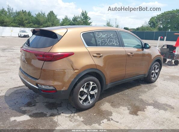 KNDPMCAC0M7886458 2021 KIA SPORTAGE Brown Вид спереду