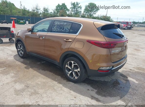 KNDPMCAC0M7886458 2021 KIA SPORTAGE Brown Задня ліва чверть