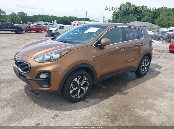 KNDPMCAC0M7886458 2021 KIA SPORTAGE Brown Передня ліва чверть