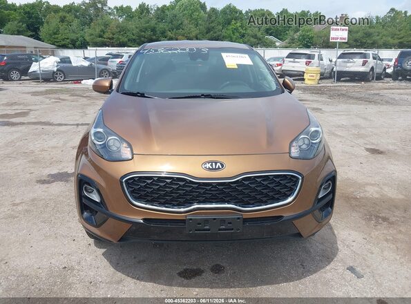 KNDPMCAC0M7886458 2021 KIA SPORTAGE Brown Вид щитка приладів