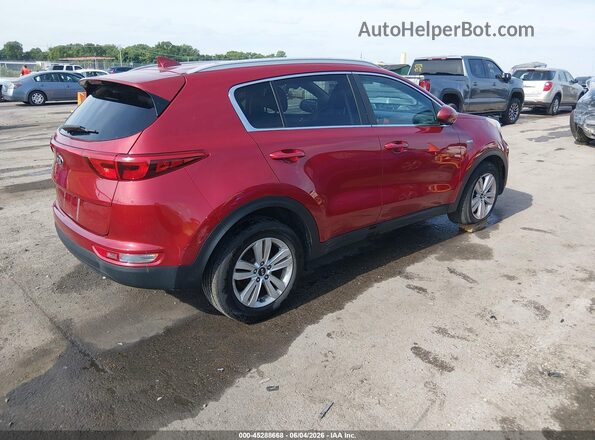 KNDPMCAC1H7157035 2017 KIA SPORTAGE Red Trasero derecho
