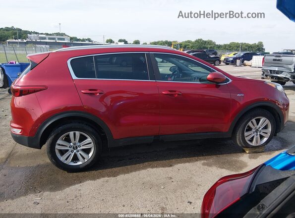 KNDPMCAC1H7157035 2017 KIA SPORTAGE Red Vista del cuadro de instrumentos