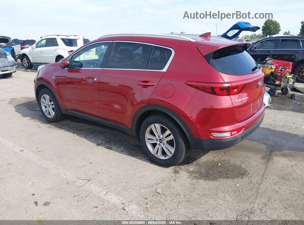 KNDPMCAC1H7157035 2017 KIA SPORTAGE Red Trasero izquierdo