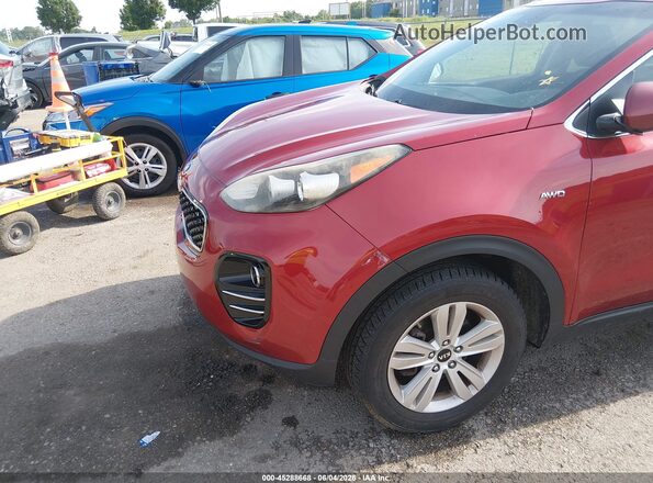 KNDPMCAC1H7157035 2017 KIA SPORTAGE Red 