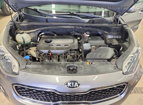 KNDPMCAC1J7359511 2018 KIA SPORTAGE Silver Widok komory silnika