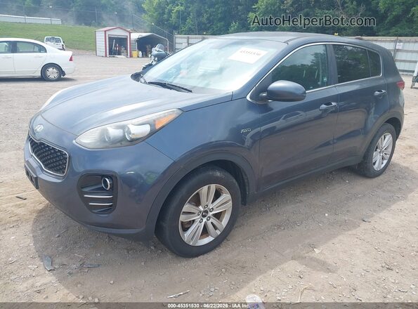 KNDPMCAC1J7359878 2018 KIA SPORTAGE Black წინა მარცხენა ხედი სამი მეოთხედიდან