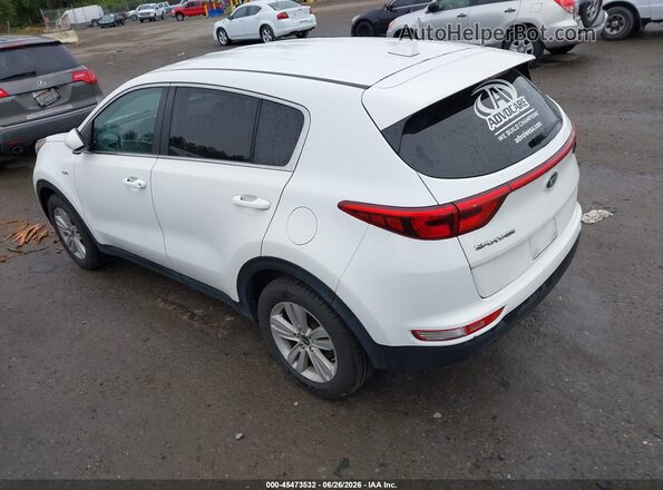 KNDPMCAC1J7379631 2018 KIA SPORTAGE White Rear left