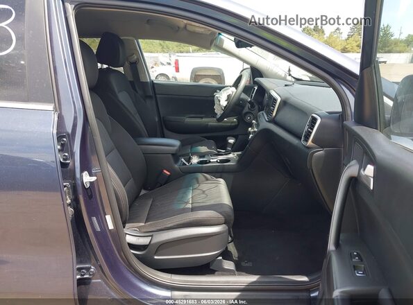 KNDPMCAC1L7679253 2020 KIA SPORTAGE Blue Widok wnętrza z przodu