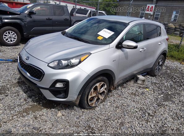 KNDPMCAC1M7878045 2021 KIA SPORTAGE Silver წინა მარცხენა ხედი სამი მეოთხედიდან
