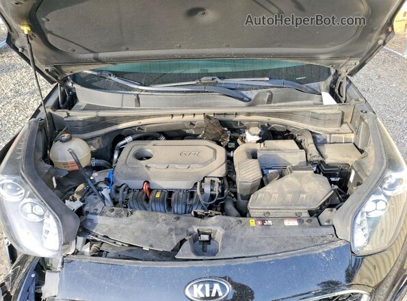 KNDPMCAC1M7927115 2021 KIA SPORTAGE Black Vista del compartimento del motor