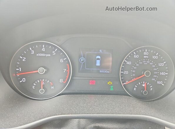 KNDPMCAC2J7365964 2018 KIA SPORTAGE Charcoal Instrument cluster view