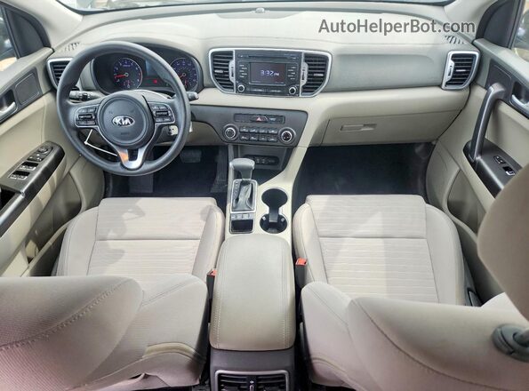 KNDPMCAC2J7365964 2018 KIA SPORTAGE Charcoal Dashboard view
