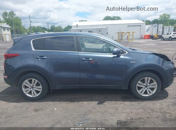 KNDPMCAC2J7449606 2018 KIA SPORTAGE Blue Widok wnętrza z tyłu