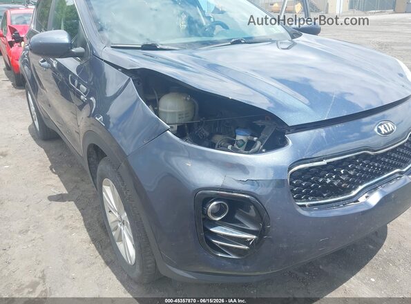 KNDPMCAC2J7449606 2018 KIA SPORTAGE Blue Widok z przodu