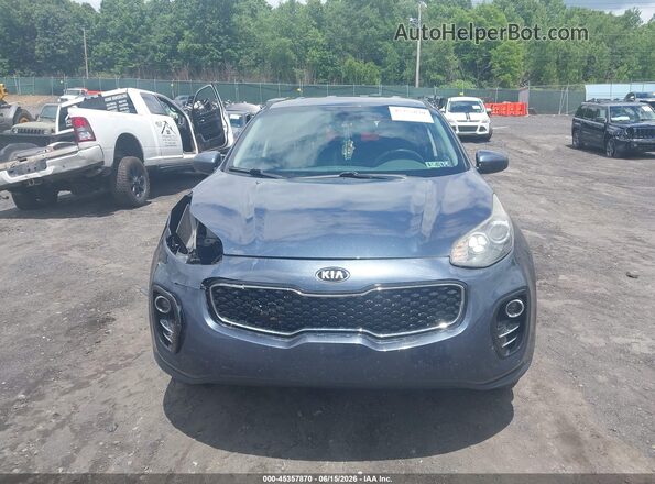 KNDPMCAC2J7449606 2018 KIA SPORTAGE Blue Widok zestawu wskaźników